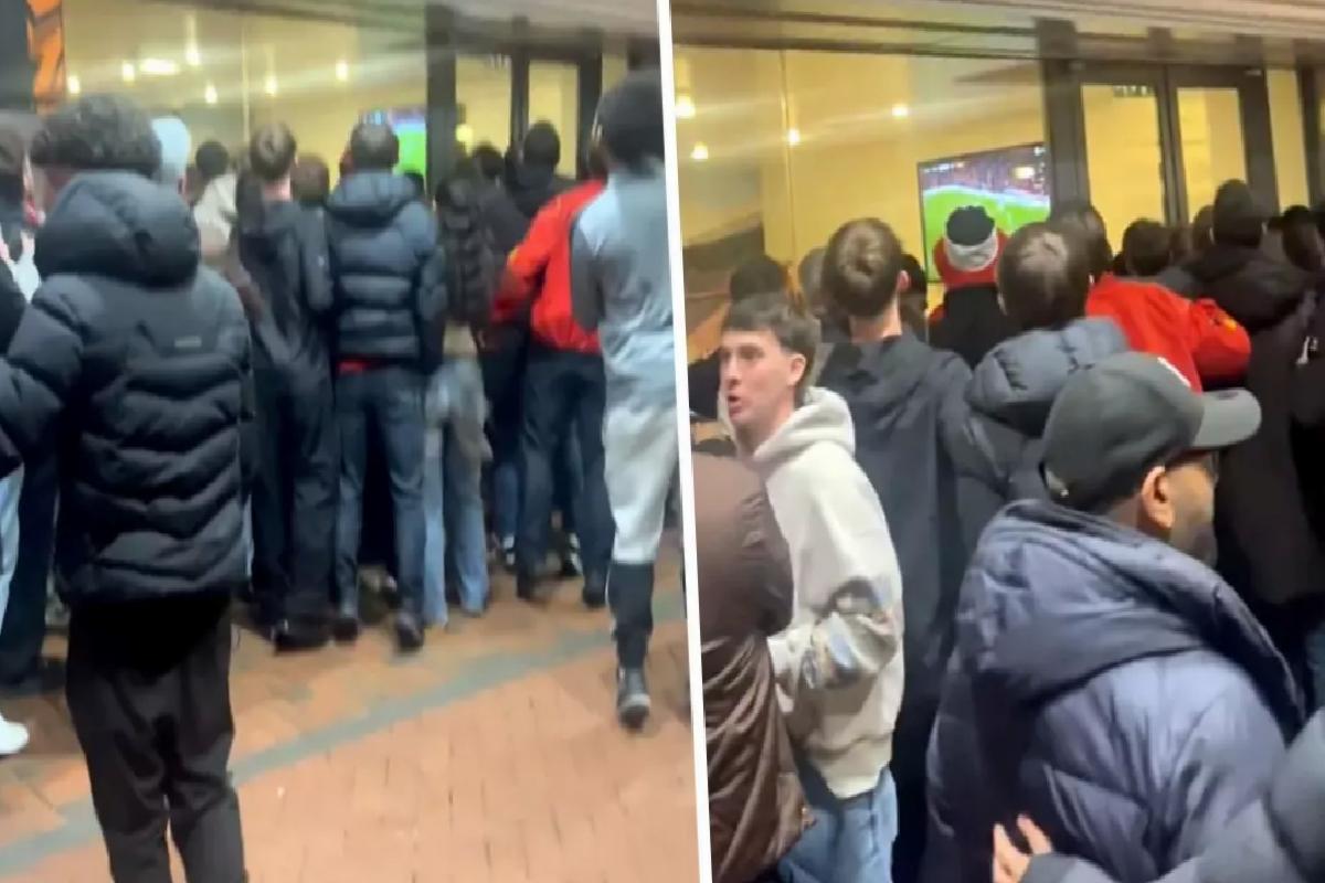 Takımları geri düşünce dışarı çıkan taraftarlar dakikalar içerisinde neye uğradığını şaşırdı