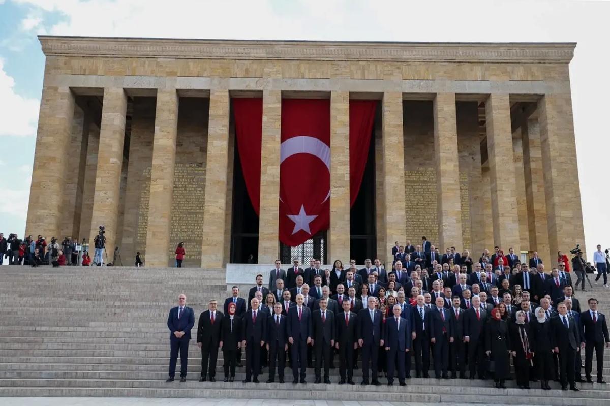 TBMM Başkanı Kurtulmuş başkanlığındaki devlet erkanı, Anıtkabir’i ziyaret etti