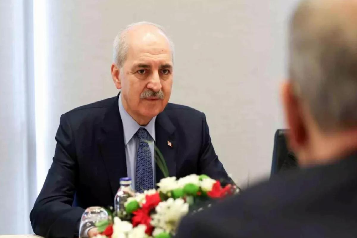 TBMM Başkanı Kurtulmuş, İstanbul’da Filistin Ulusal Konseyi Başkanı Fattouh ile görüştü