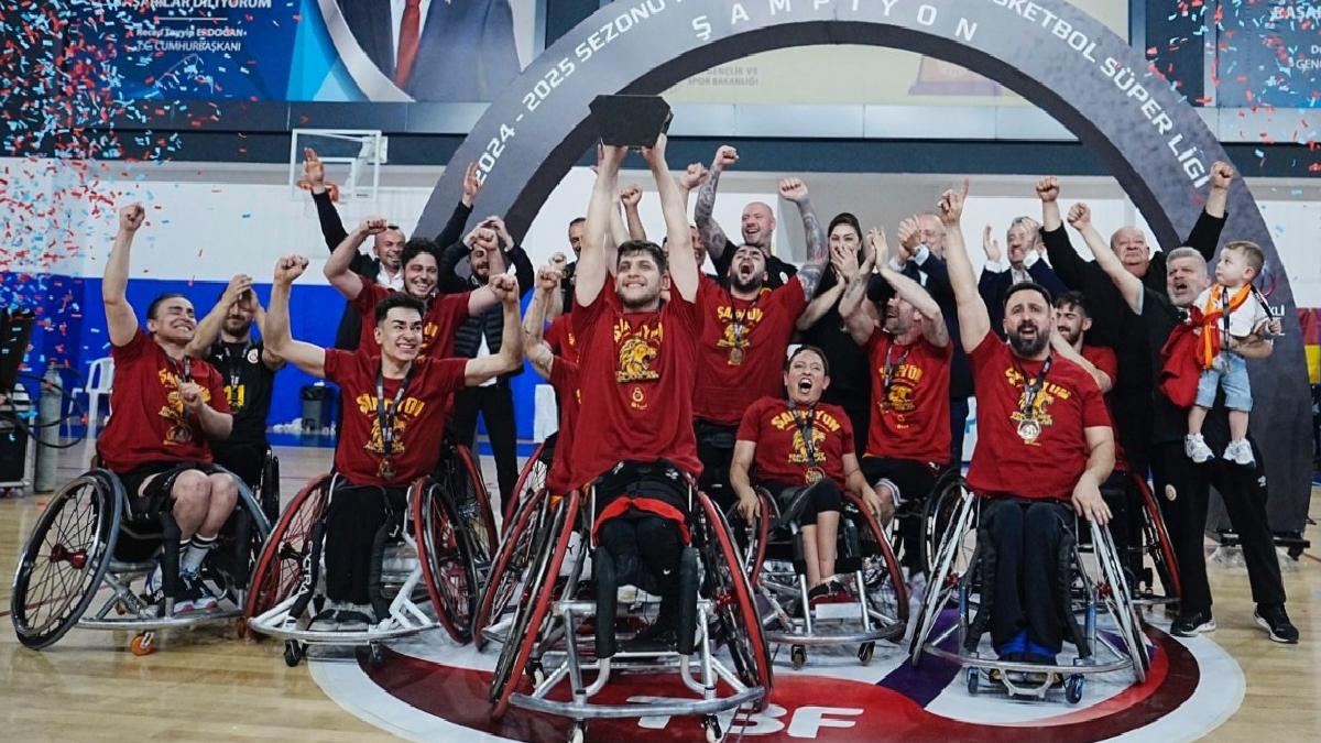Tekerlekli Sandalye Basketbol Süper Ligi’nde Galatasaray, şampiyonluğa ulaştı