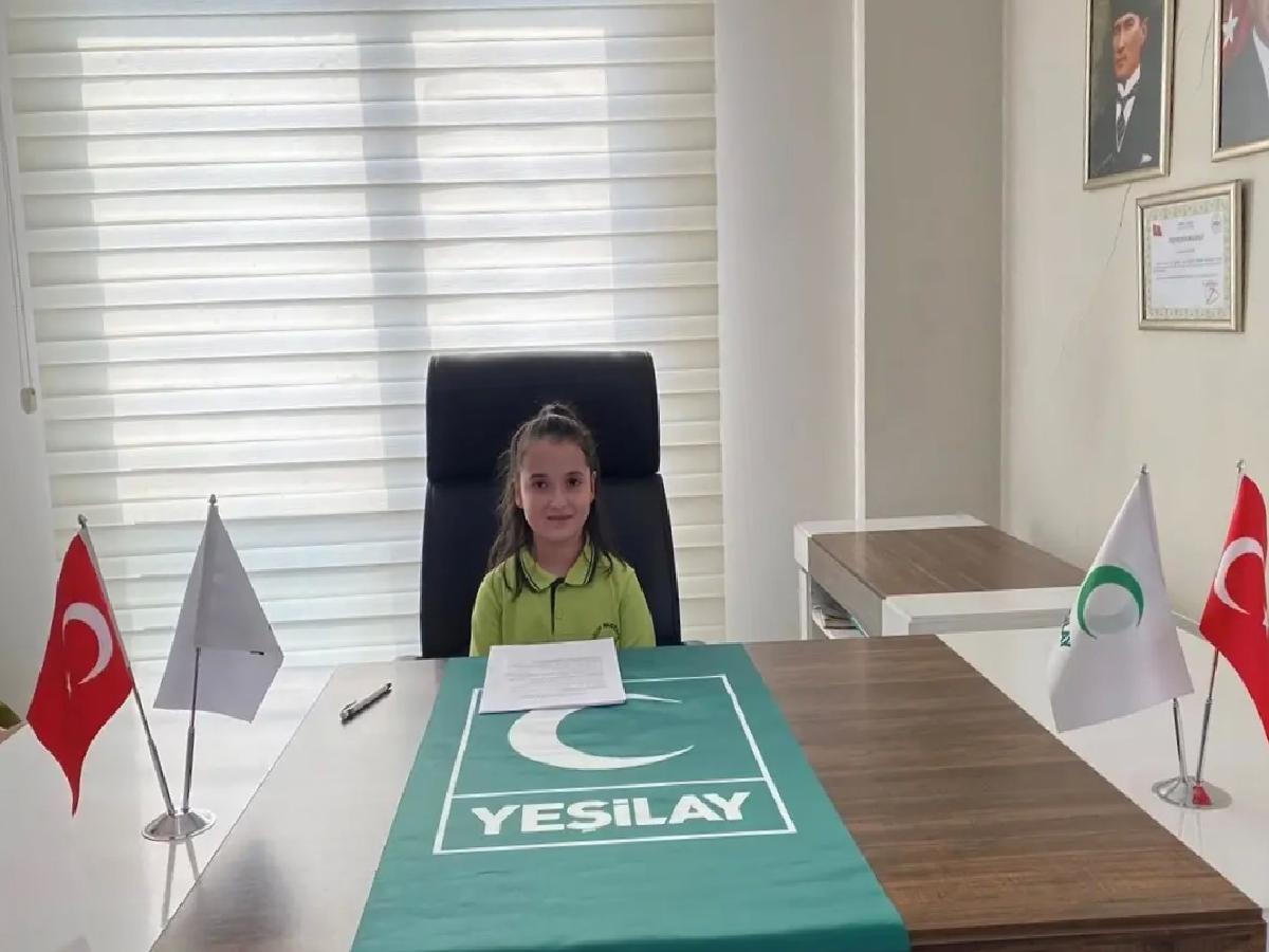 Temsili Başkan Çocuk Oldu