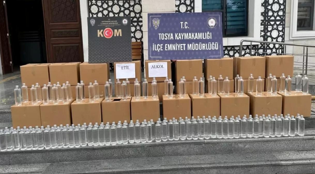 Tosya’da Kaçak Alkol Operasyonu
