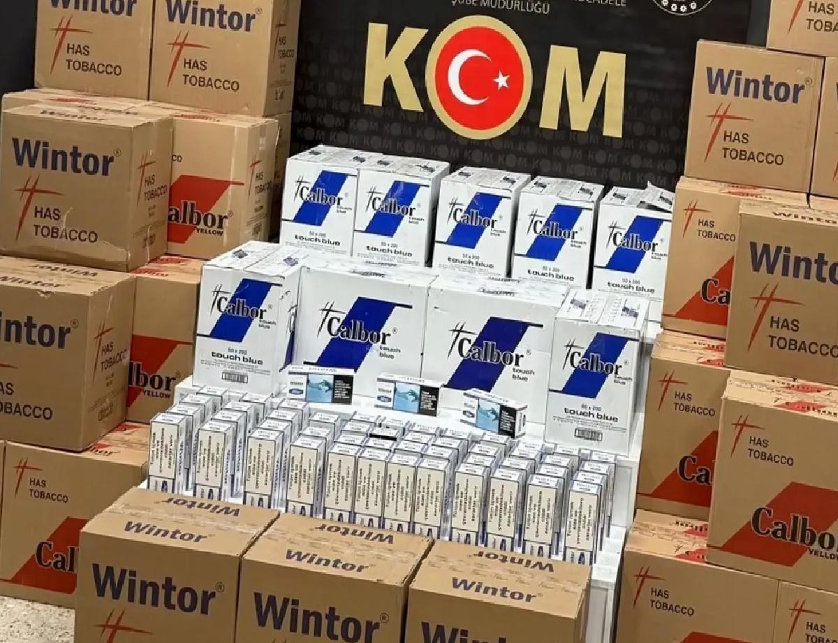 Trabzon’da Kaçak Tütün ve Makaron Operasyonu