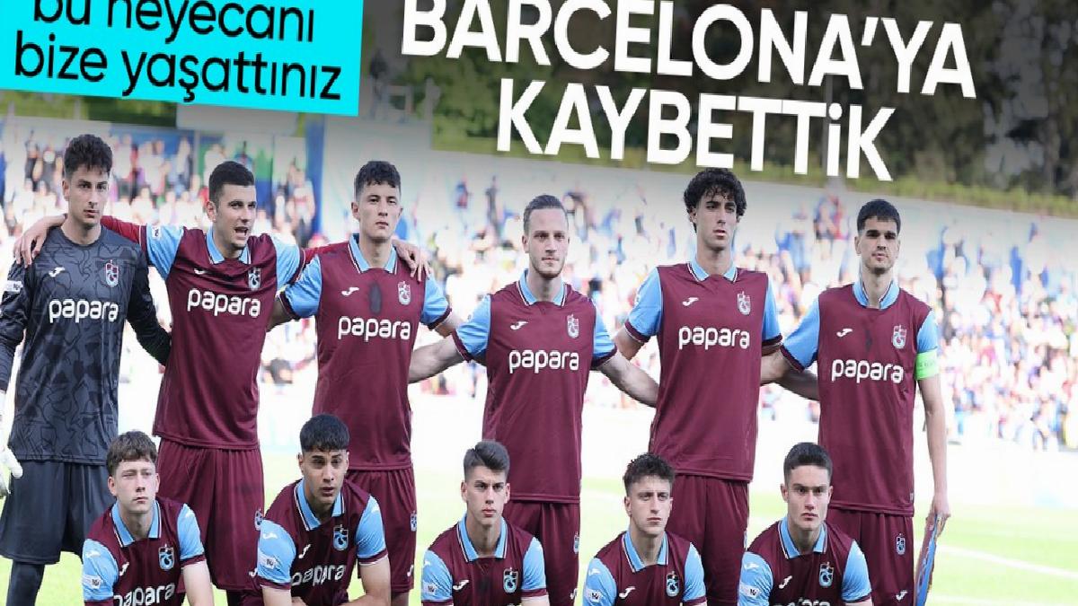 Trabzonspor 19 Yaş Altı Futbol Takımı, UEFA Gençlik Ligi finalinde Barcelona’ya yenildi
