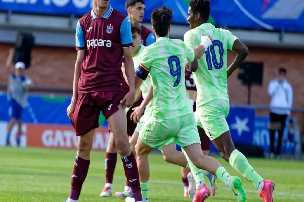 Trabzonspor U19, UEFA Gençlik Ligi’nin finalinde Barcelona U19’a direnemedi