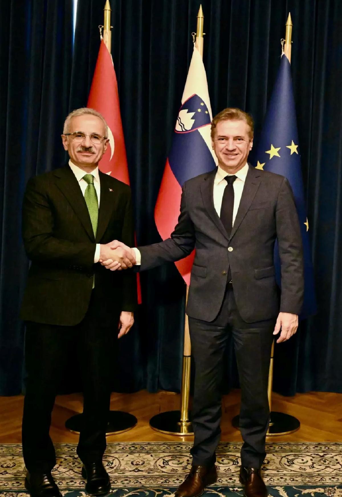 Türk Bakan Uraloğlu, Slovenya’da Demiryolu Projelerini İnceledi
