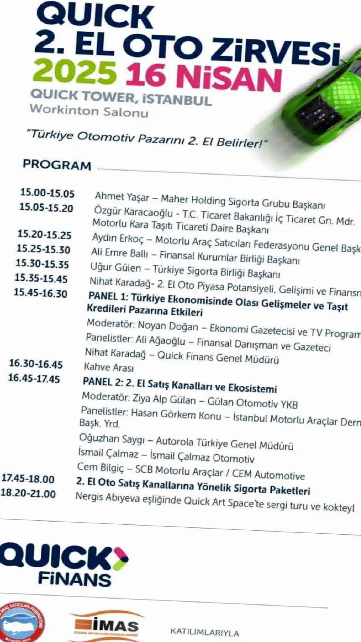 Türkiye’nin İlk 2. El Oto Zirvesi İstanbul’da