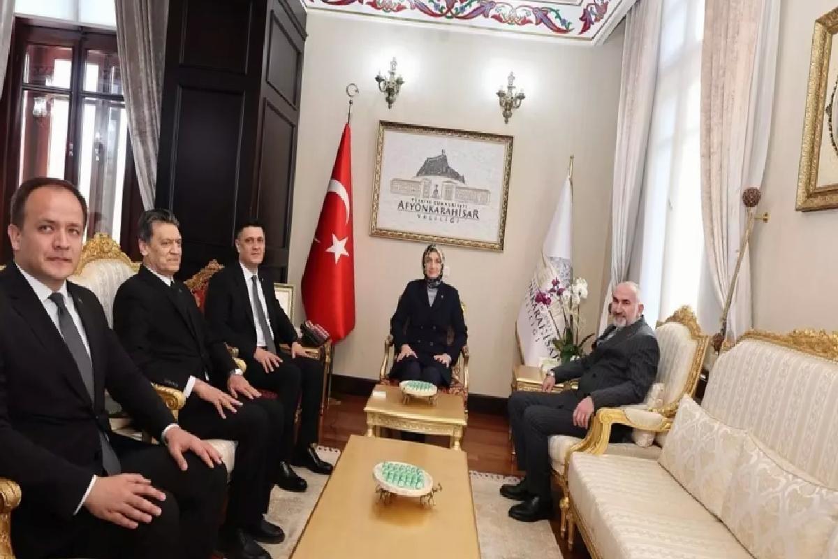 Türkmen Büyükelçi Afyonkarahisar’da Ziyaretlerde Bulundu