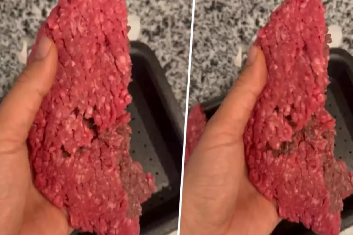 Ünlü market zincirinde satılıyor! Rengine aldandığı kıymayı ikiye ayıran vatandaş şoke oldu