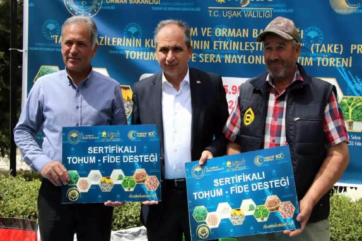 Uşak’ta Tarım Desteği Töreni