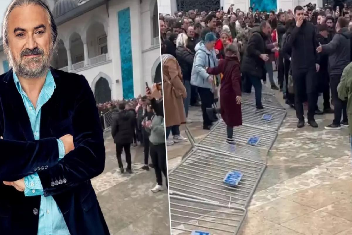Volkan Konak’ın cenazesinde gerginlik! Polis barikatı yıkıldı