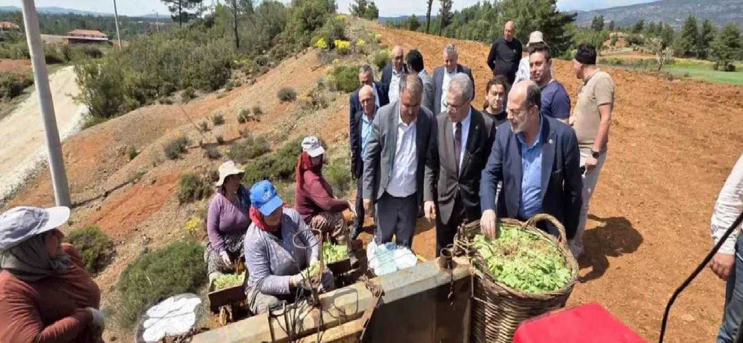 Yeniden Refah Partisi Heyeti Beyağaç’ta Çiftçileri Ziyaret Etti