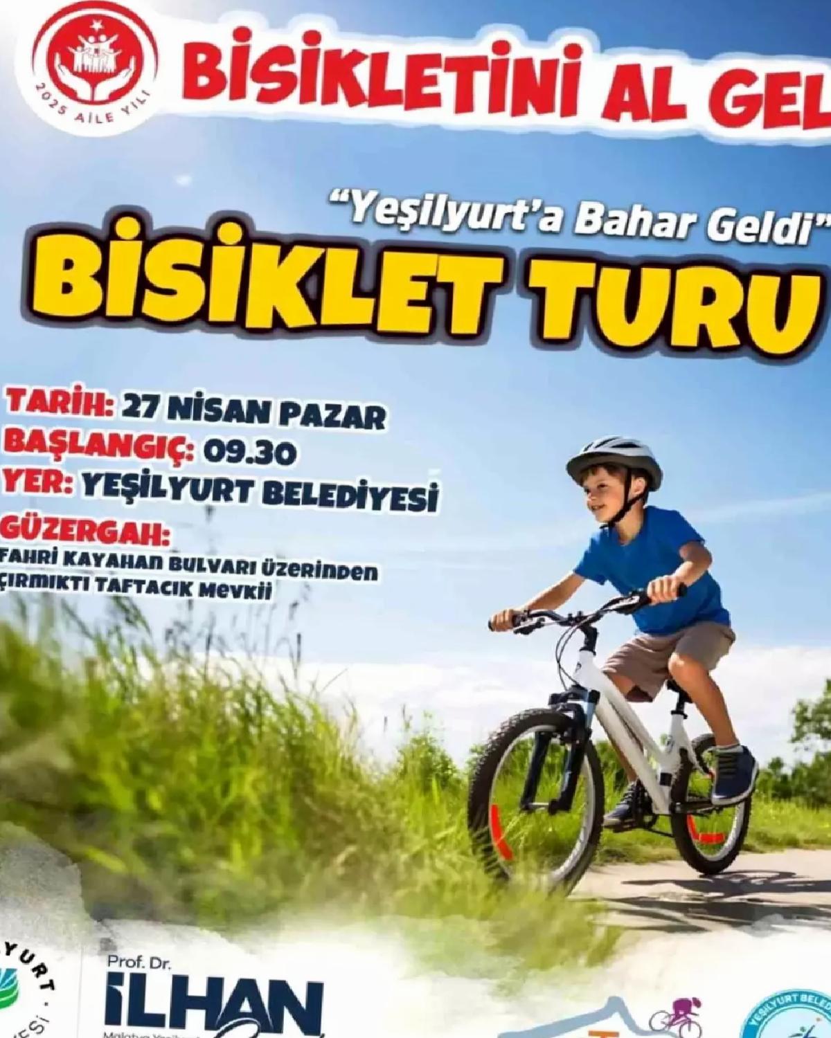 Yeşilyurt Belediyesinden ‘Yeşilyurt’a Bahar Geldi’ Temalı Bisiklet Turu