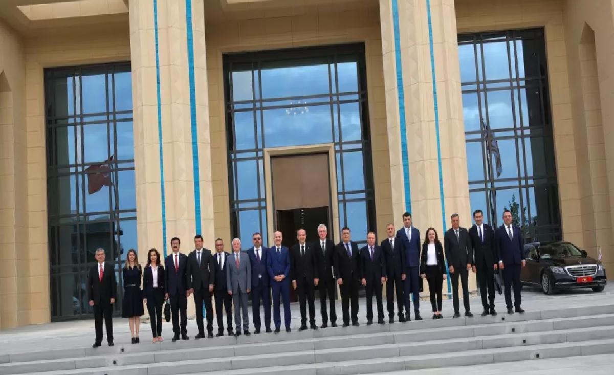 YÖK Başkanı Özvar, KKTC Cumhurbaşkanı Tatar’ı ziyaret etti