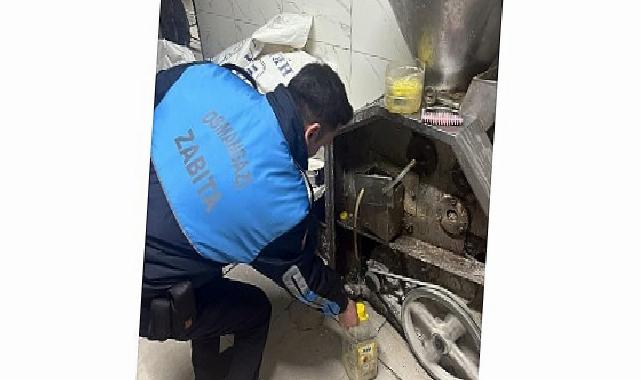 Zabıtadan merdiven altı imalathaneye baskın