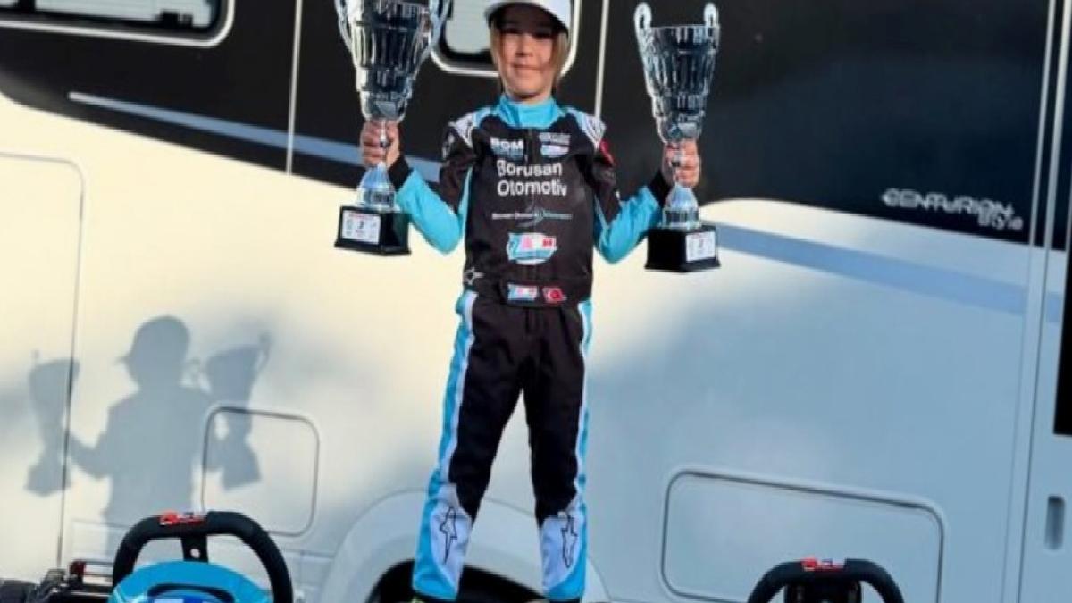 Zayn Sofuoğlu, İngiltere’deki karting yarışlarında podyuma çıktı