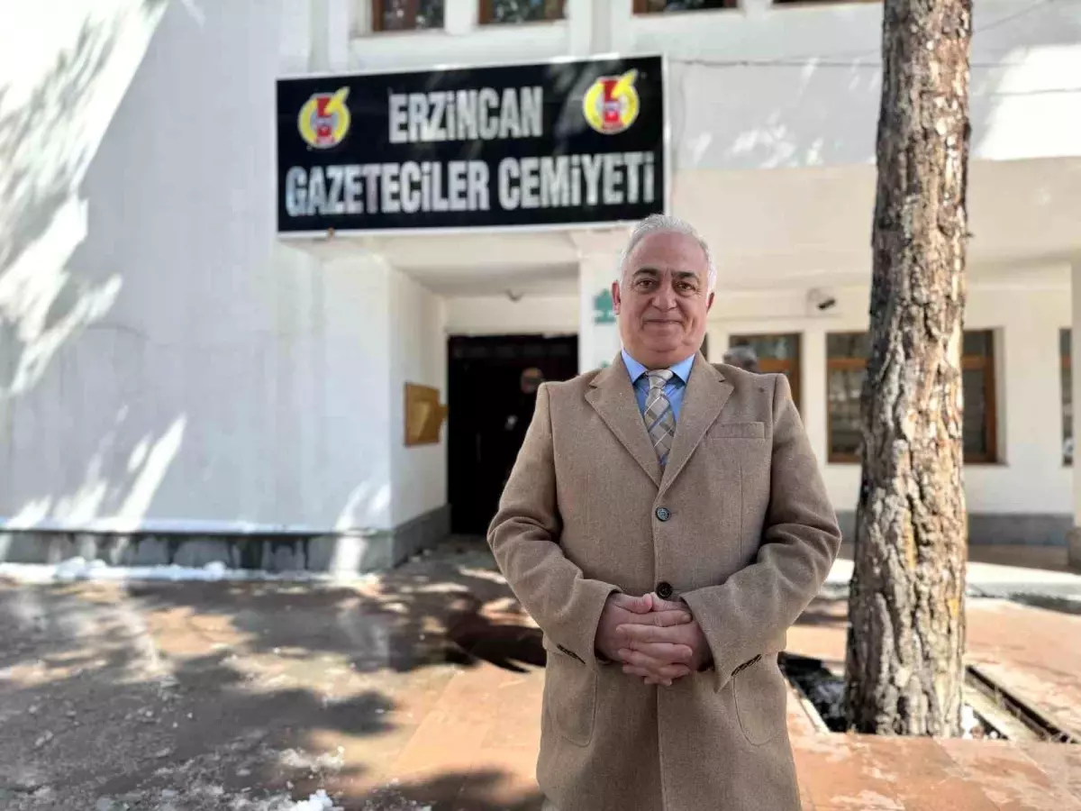 Zeki Demirbaş, Erzincan Gazeteciler Cemiyeti Başkanı Seçildi