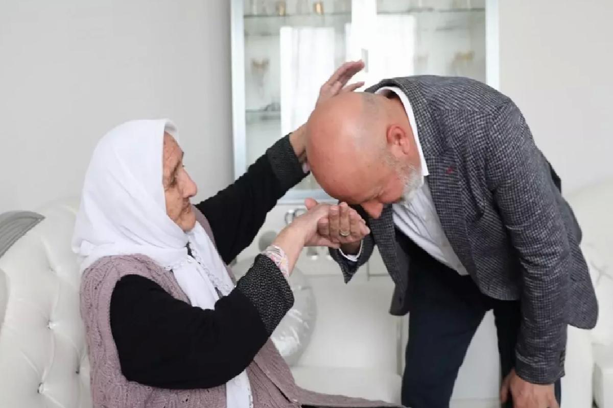 109 yaşındaki “Şemsi teyzeye” Anneler Günü ziyareti