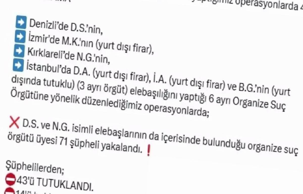 4 İl’de Suç Örgütlerine Büyük Operasyon