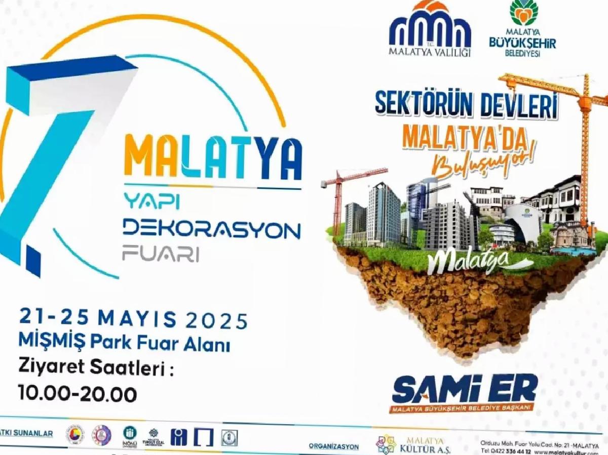 7. Malatya Yapı Dekorasyon Fuarı Mayıs’ta Kapılarını Açıyor