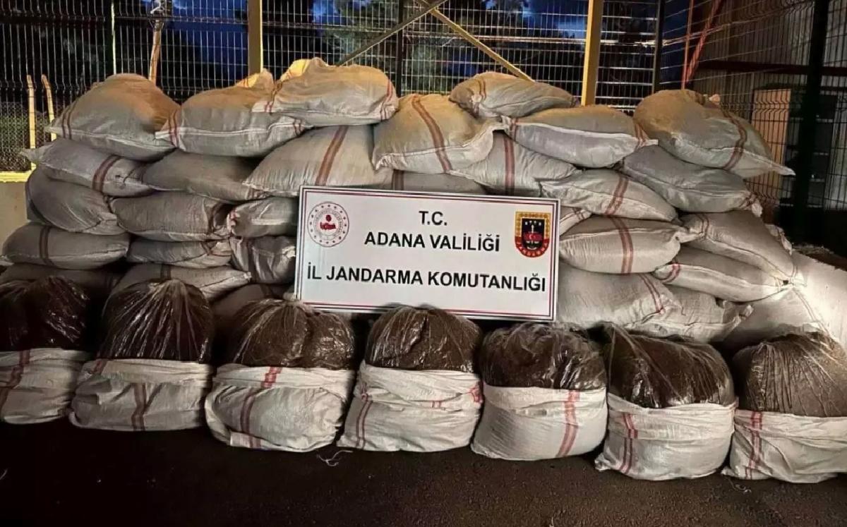 Adana’da 3 Ton Kaçak Tütün Ele Geçirildi