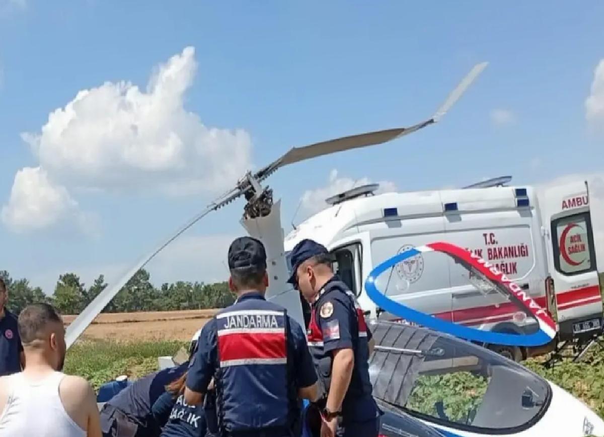 Adana’da Jandarma Cayrokopteri Sert İniş Yaptı