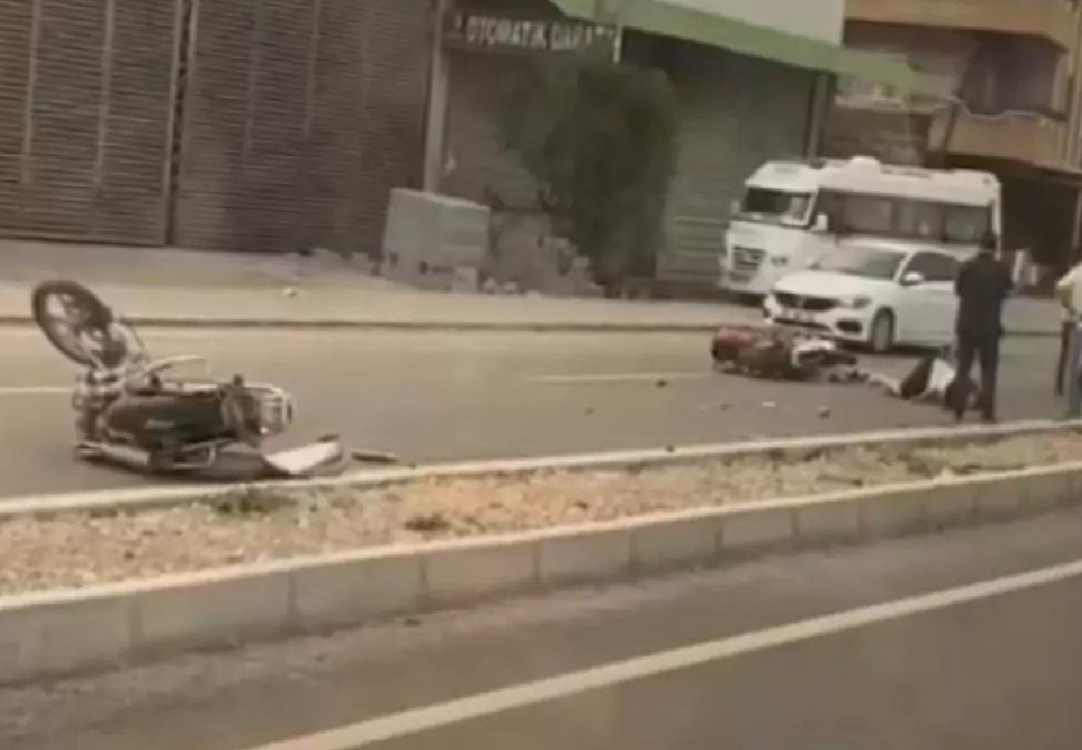 Adana’da Motosiklet Kazası: 2 Yaralı