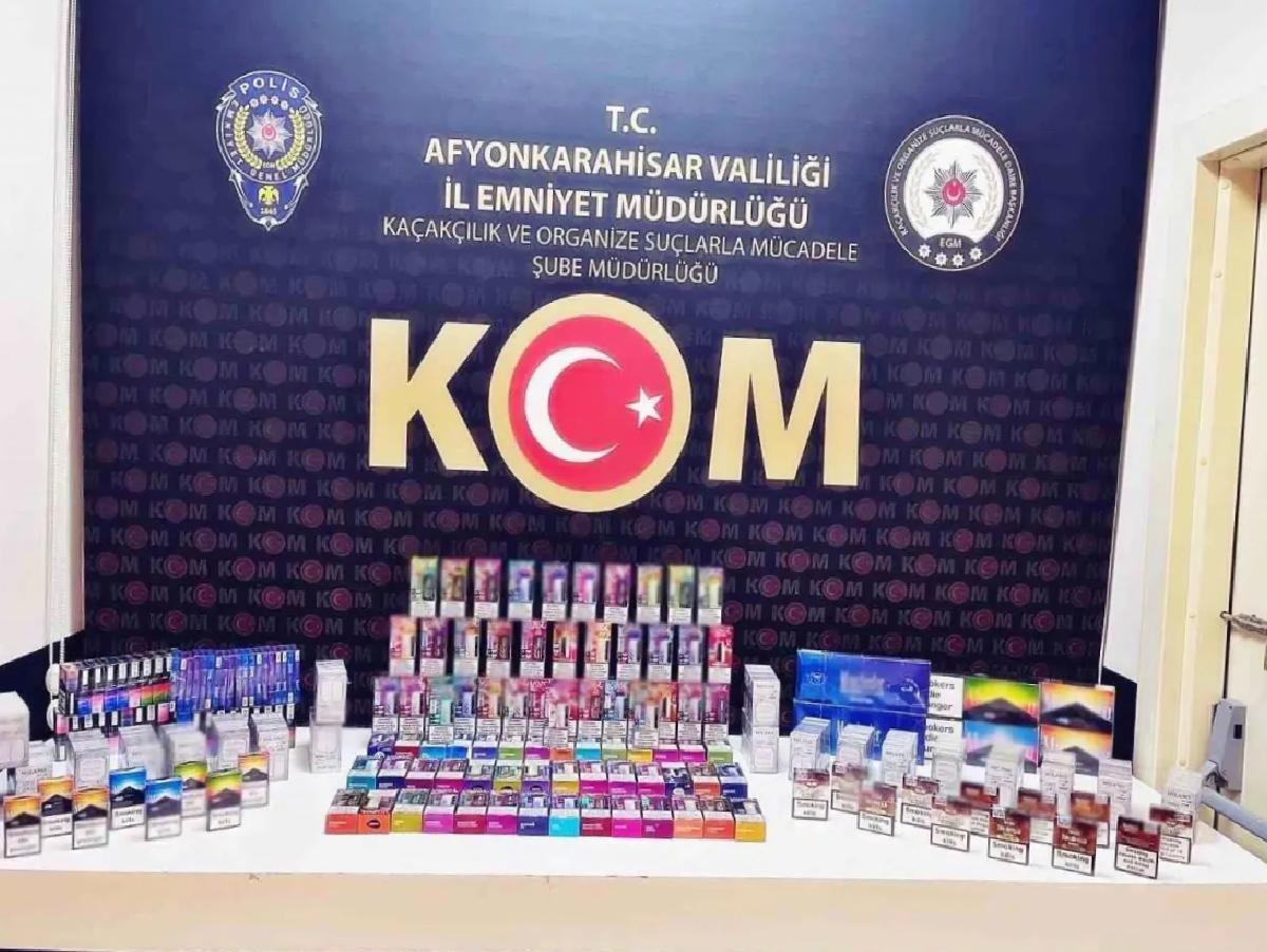 Afyonkarahisar’da Kaçak Sigara Operasyonu