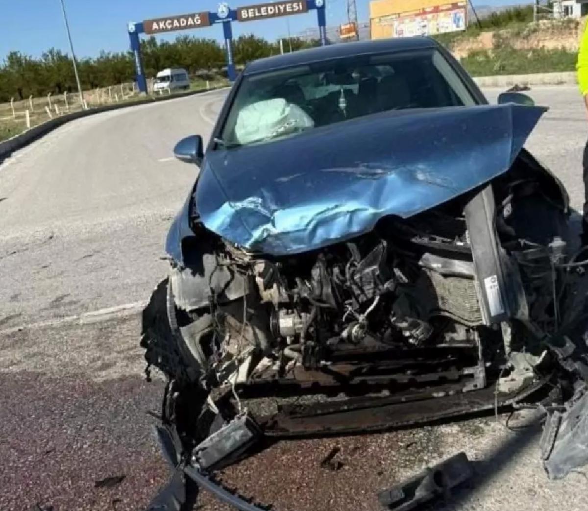 Akçadağ’da Trafik Kazası: 1 Yaralı