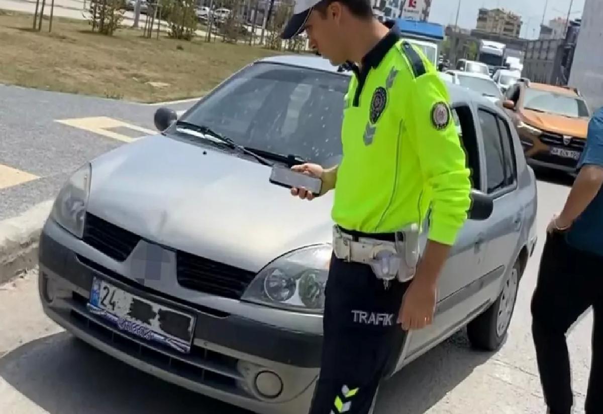 Aksaray’da Plakasını Kapatıp Basına Tepki Gösteren Sürücü Yakalandı