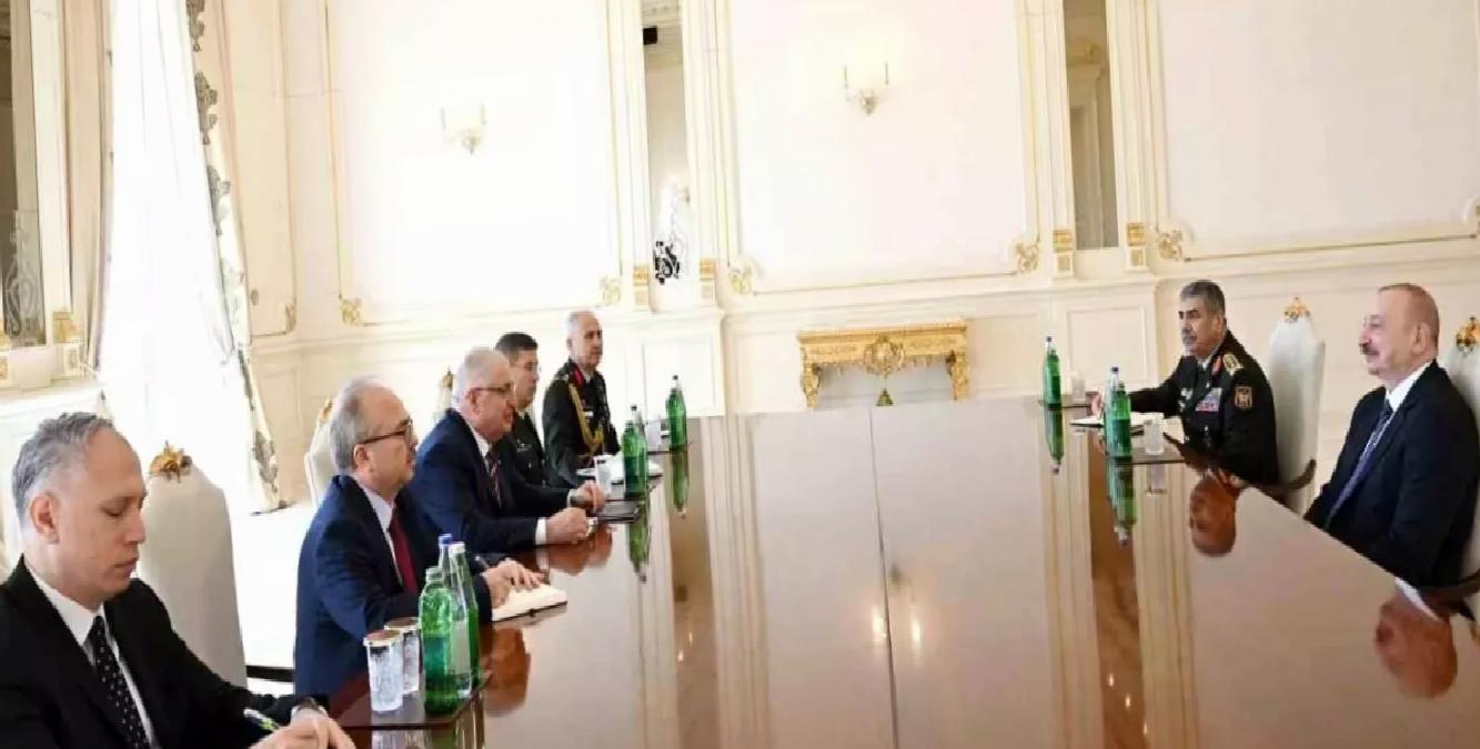 Aliyev, Milli Savunma Bakanı Güler’i kabul etti
