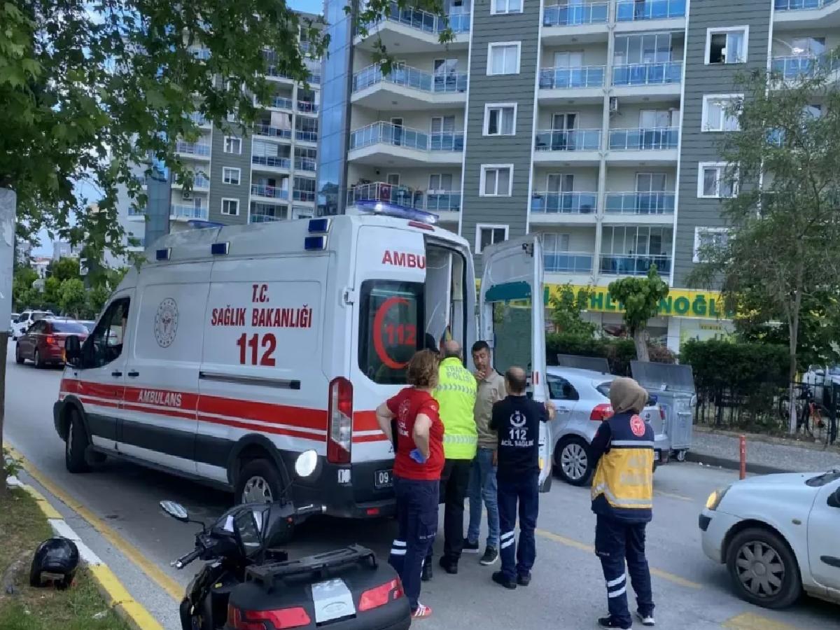 Alkollü Motosiklet Sürücüsü Kaza Geçirdi