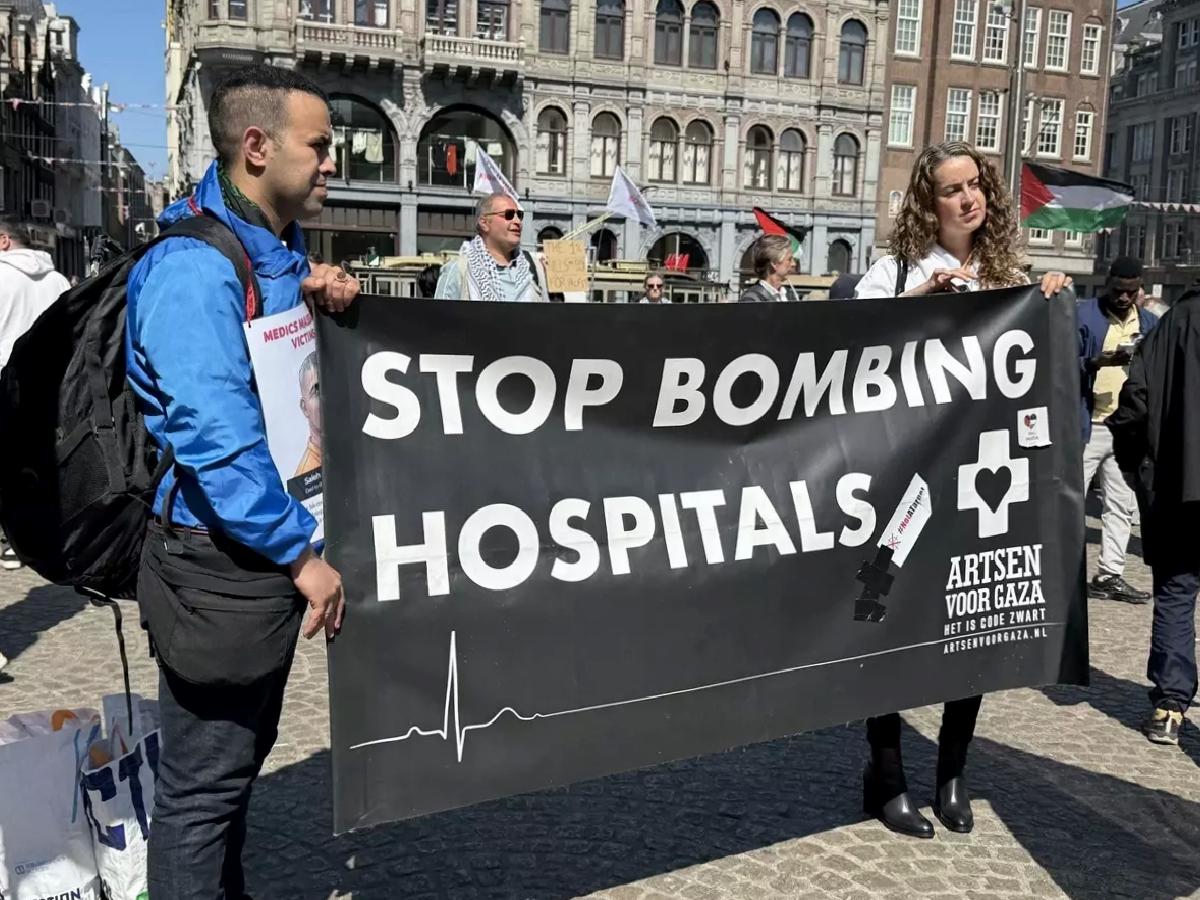 Amsterdam’da Nekbe Gösterisi