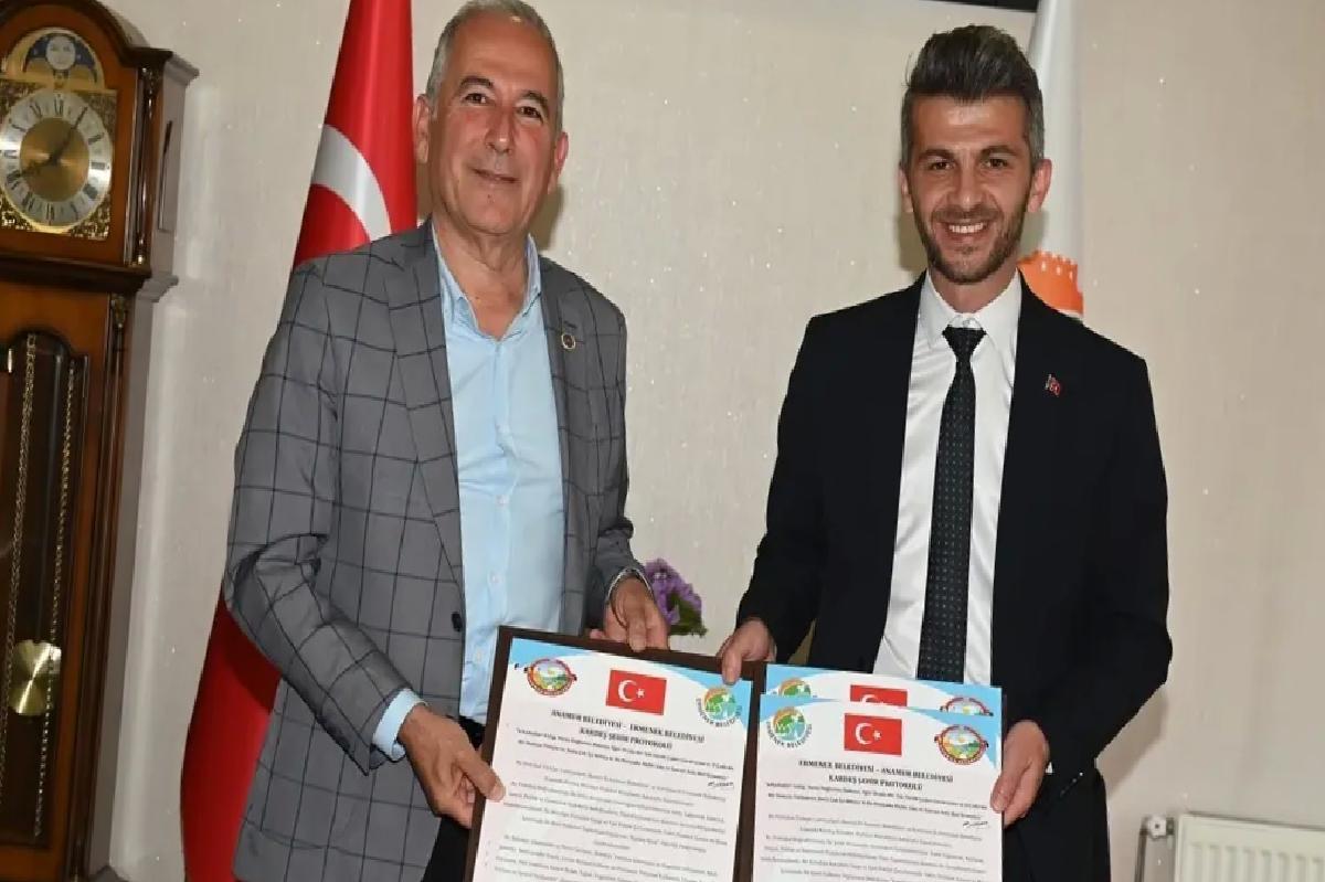 Anamur ve Ermenek Kardeş Şehir Oldu