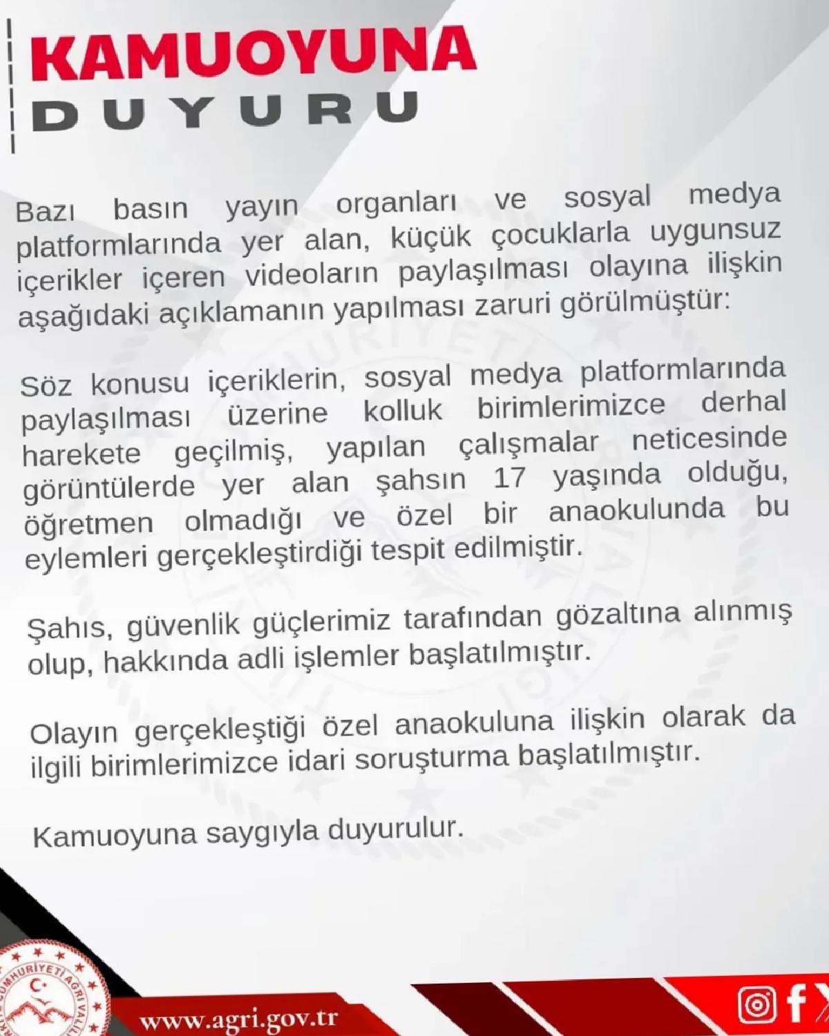 Anaokulunda Uygunsuz İçerik Skandalı