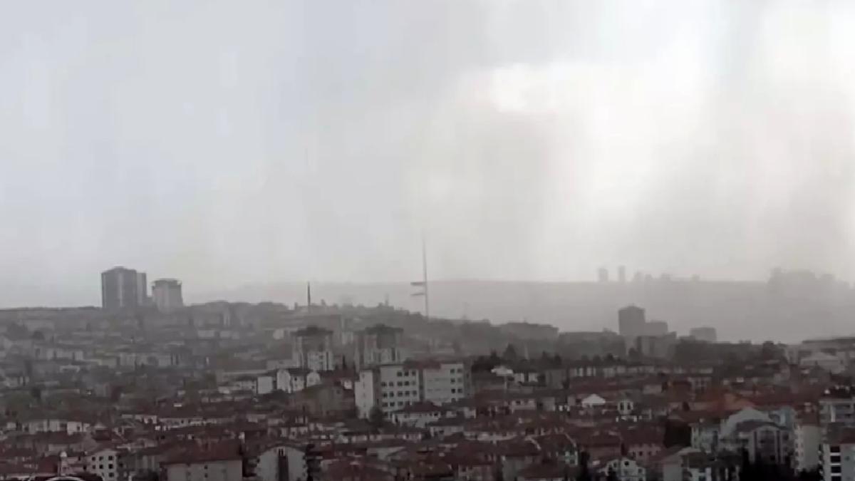 Ankara’da Kuvvetli Rüzgar ve Sağanak Yağış Etkili