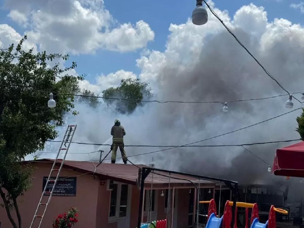 Avcılar’da Mangal İşletmesinde Yangın