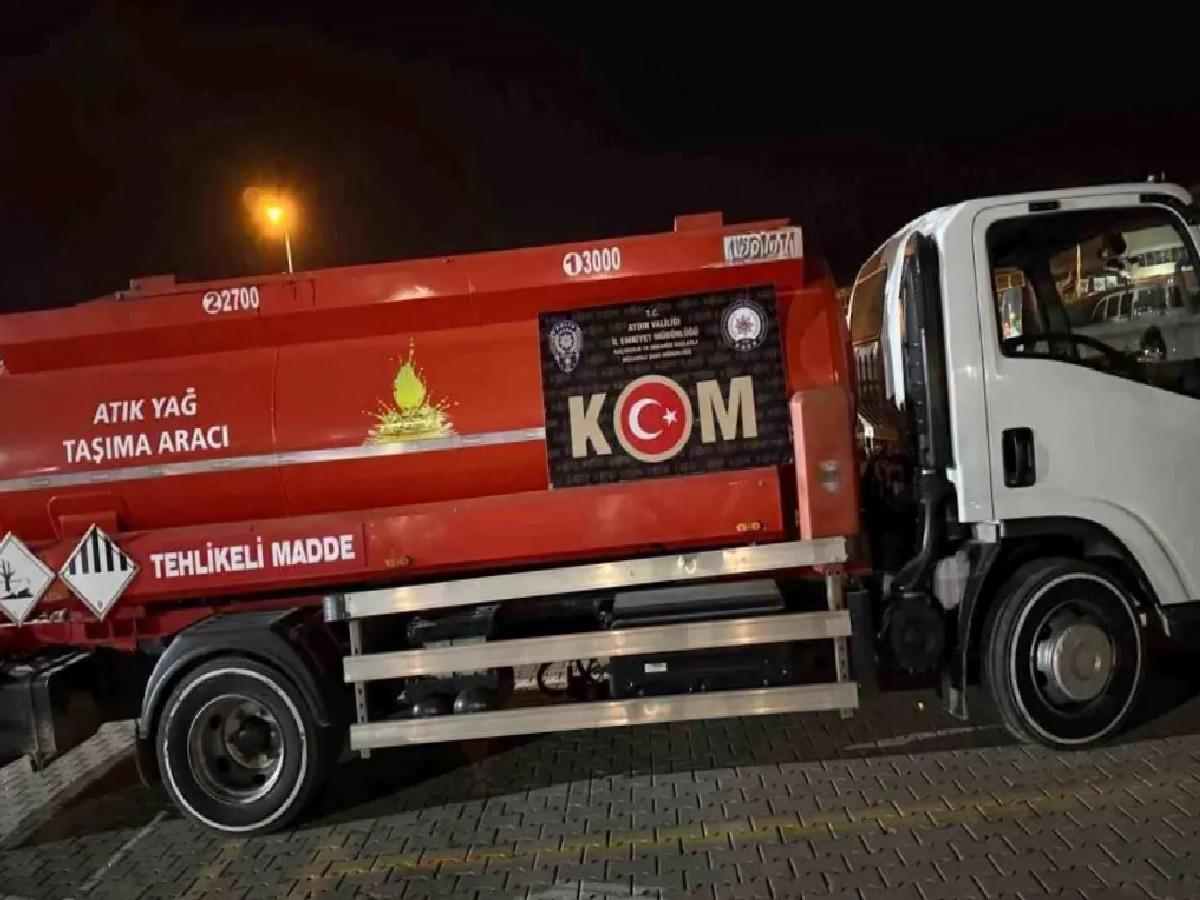 Aydın’da Kaçak Atık Yağ Ele Geçirildi