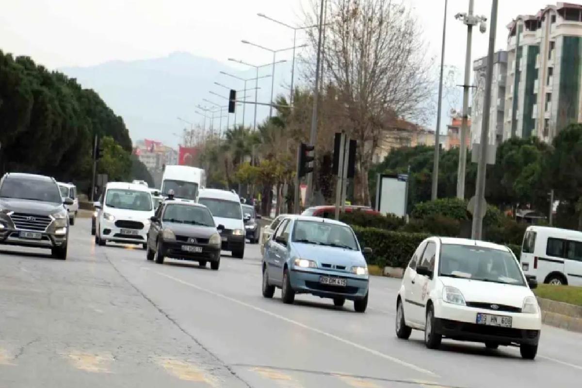 Aydın’da Nisan’da 636 Bin Araç Var