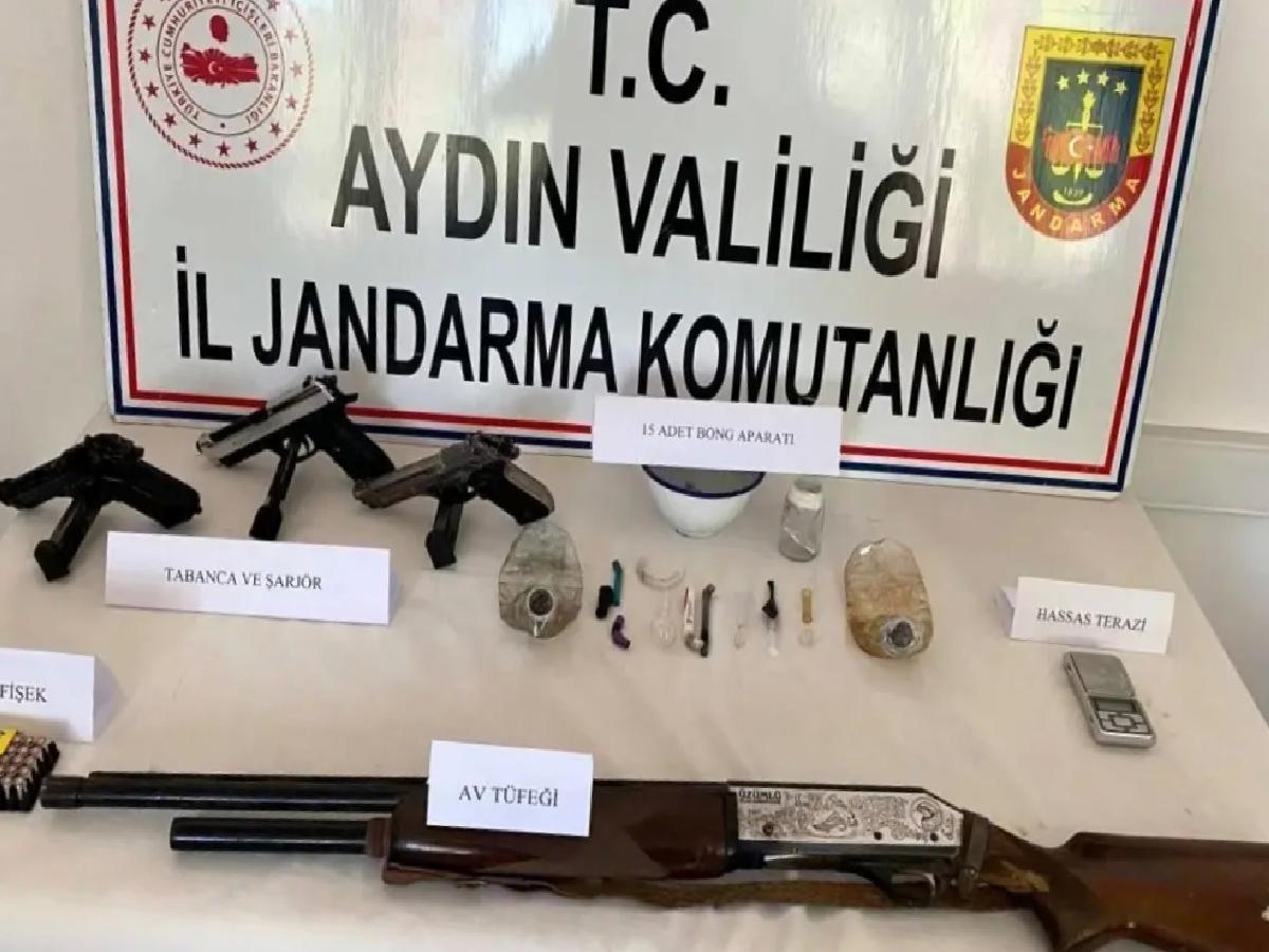 Aydın’da Uyuşturucu ve Silah Ele Geçirildi