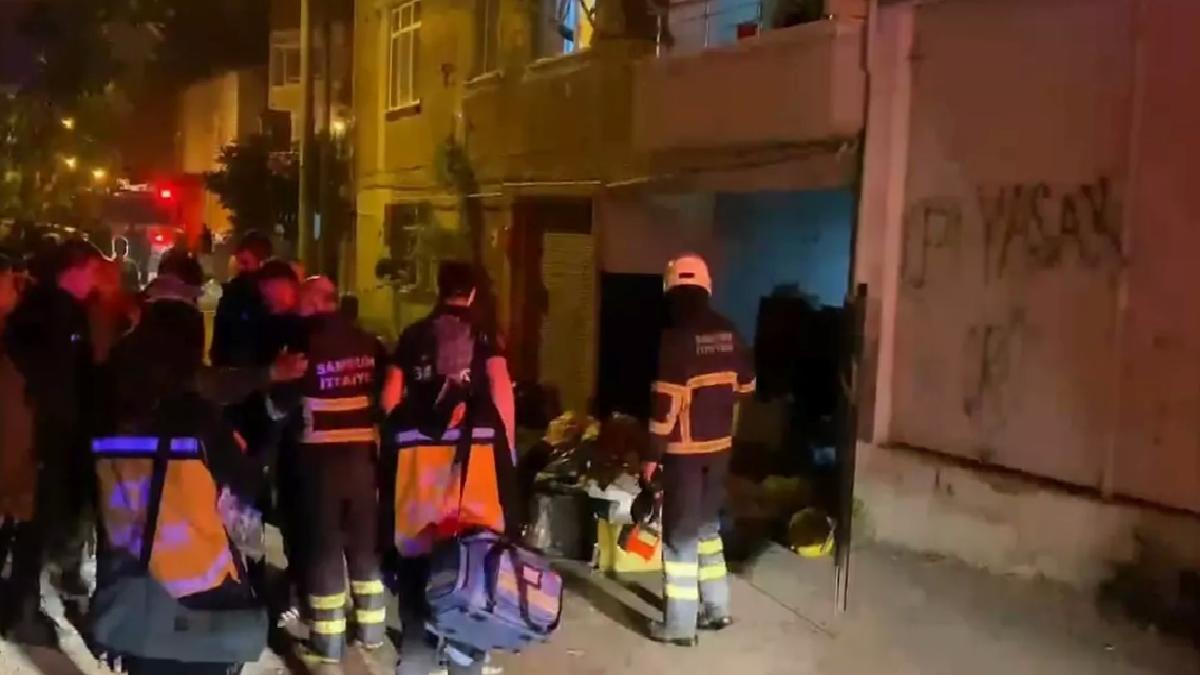 Bafra’da Depoda Yangın Çıktı