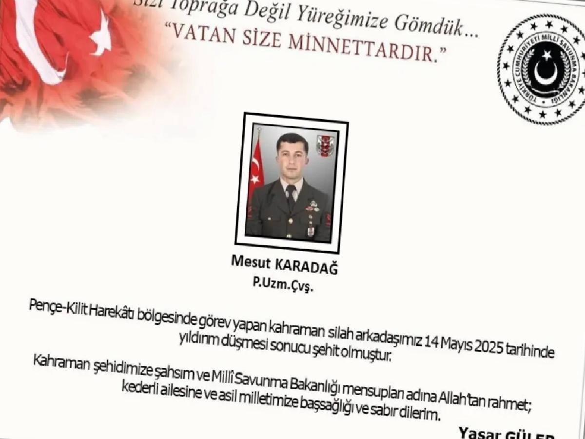Bakan Güler’den Taziye Mesajı