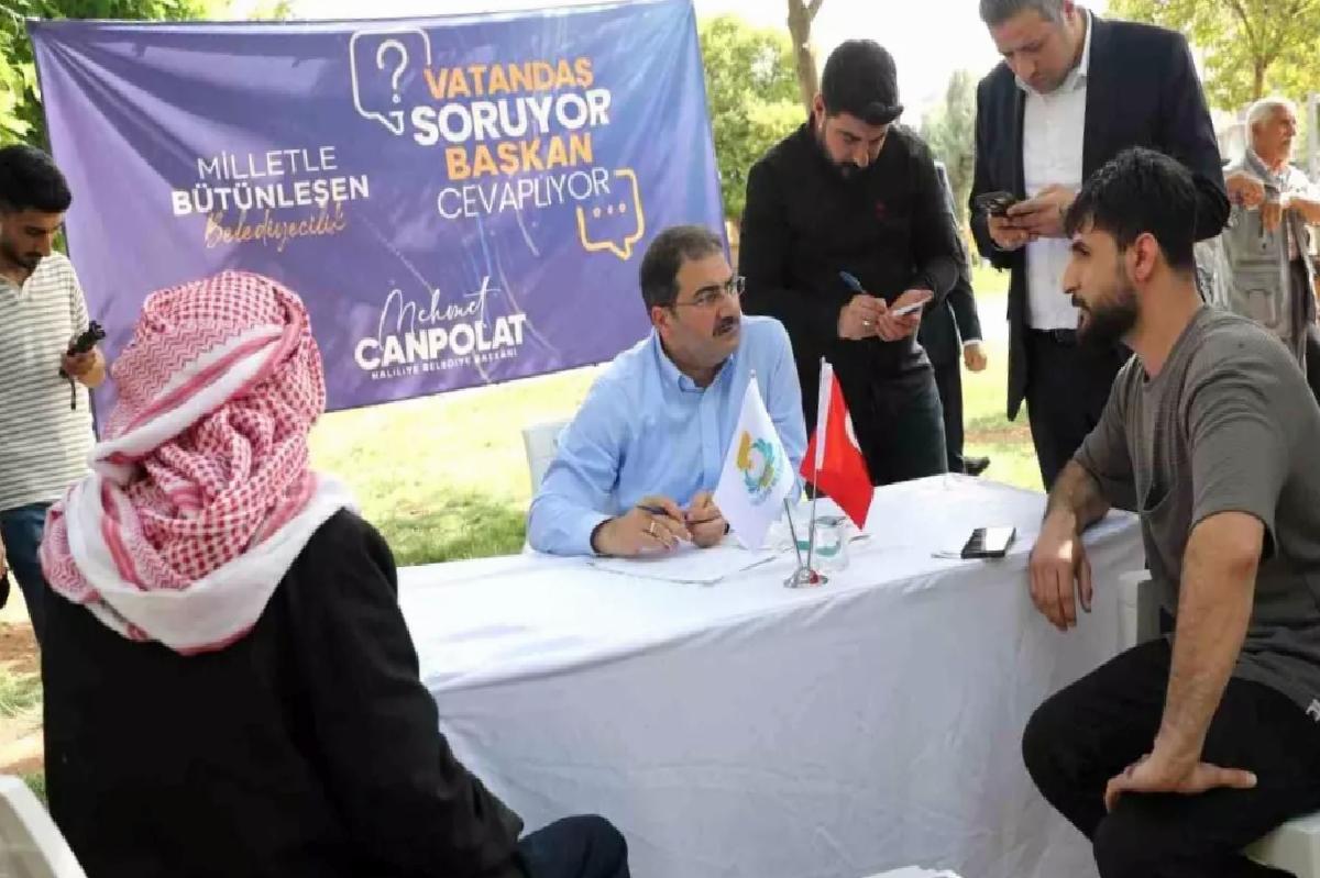 Başkan Canpolat vatandaşın sorularını cevapladı