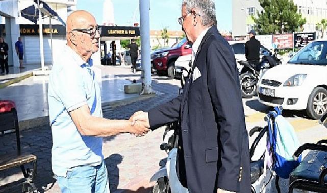 Başkan Topaloğlu pazar esnafını ziyaret etti