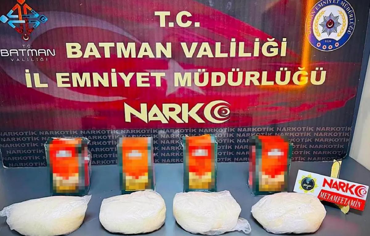 Batman’da Otobüste Uyuşturucu Yakalandı