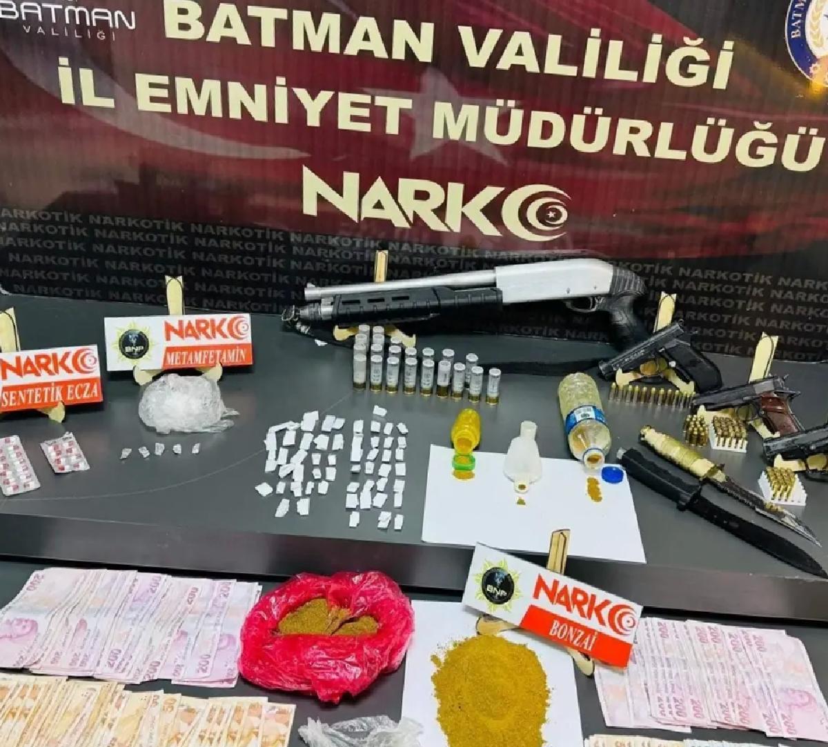Batman’da Uyuşturucu Operasyonu: 18 Tutuklama
