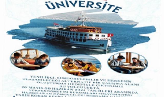 Bergama Vapuru rotasını gençler için çevirdi