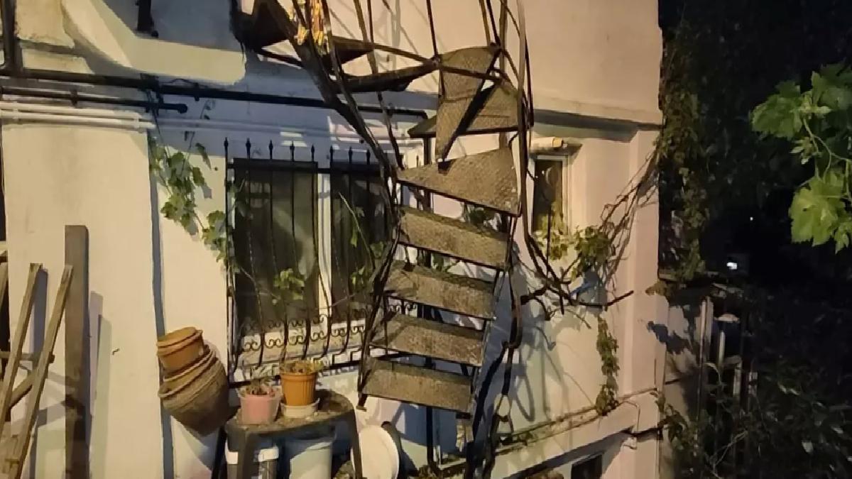 Beşiktaş’ta Cip Bina Boşluğuna Uçtu