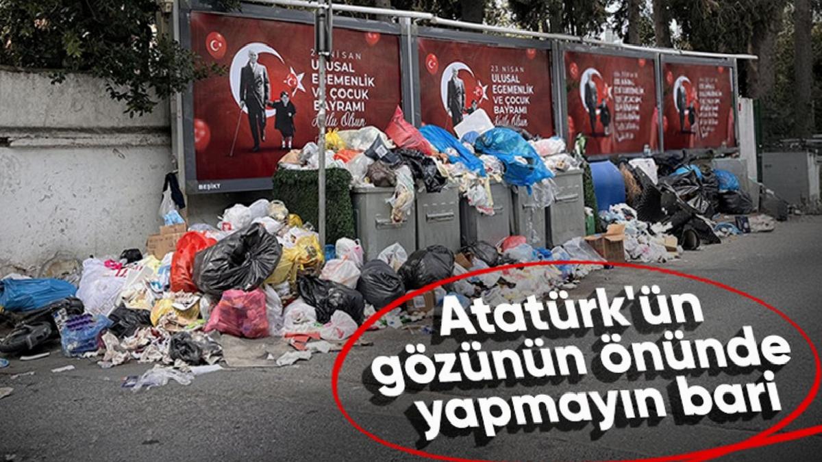 Beşiktaş’ta çöp dağları vatandaşı isyan ettirdi