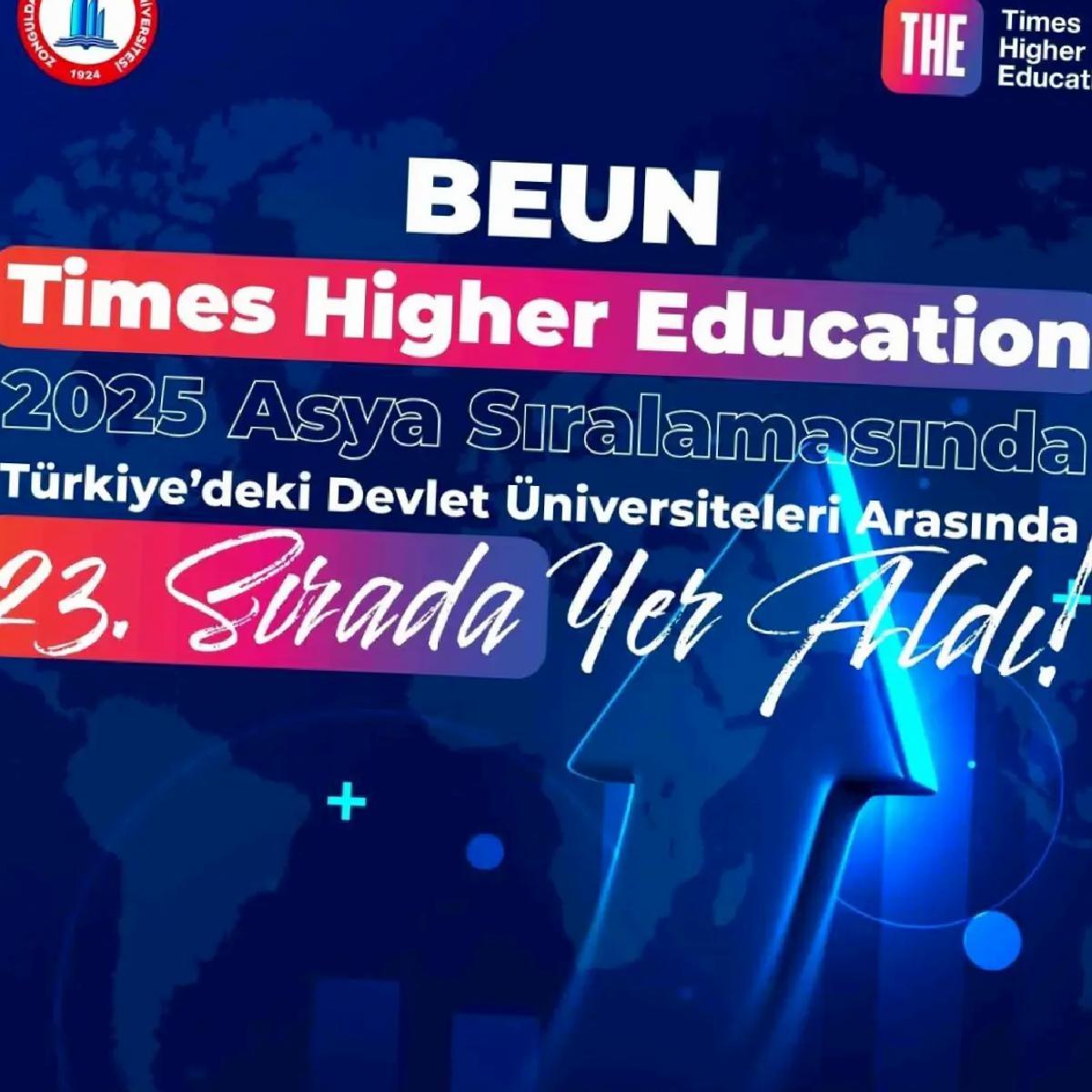 BEUN, Asya Üniversiteleri Sıralaması’nda 23. Sırada